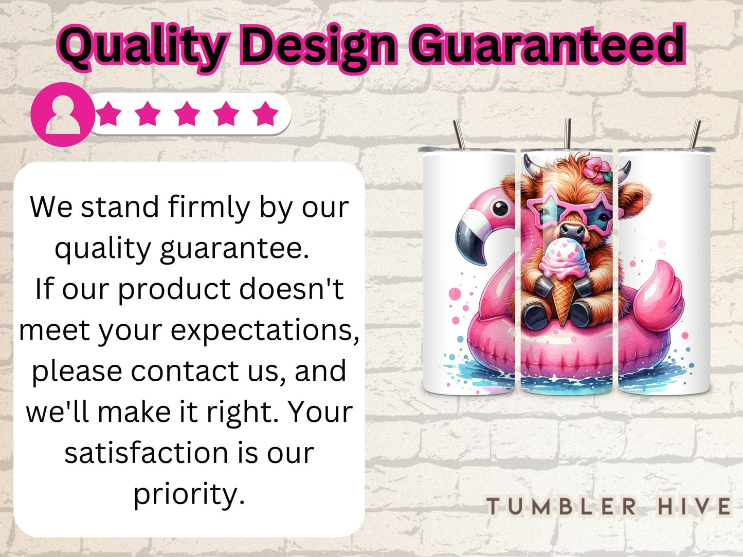 Baby Highland Cow Tumbler Wrap, 20 oz Skinny Sublimation Tumbler Design, Summer Print Sublimation Design Png, Headband Tumbler Png Downloads