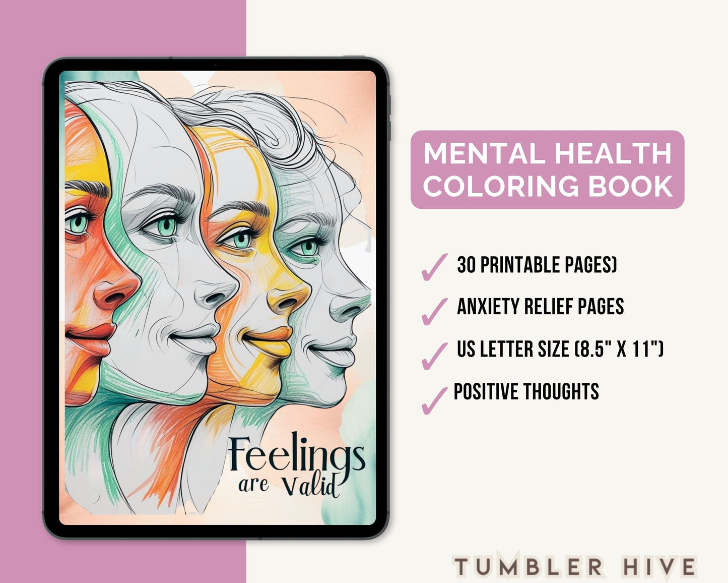 Mental Health Coloring Book