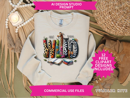 Wild About Reading PNG Design File
