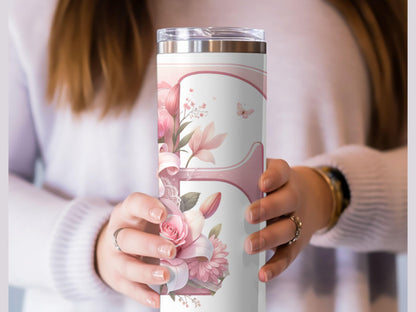 Romantic Pink Alphabet Tumbler Wrap Mugs Christmas Wedding Valentine Love Ornament Keepsake Commercial Use Allowed PNG, Clipart downloads
