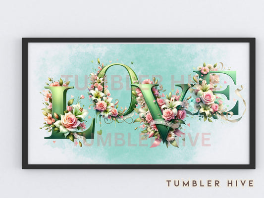 Romantic Green Alphabet Tumbler Wrap Mugs Poster Love Christmas Ornament Keepsake Commercial Use Allowed PNG, Clipart downloads