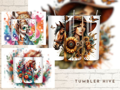 Baby Highland Cow Tumbler Wrap, 20 oz Skinny Sublimation Tumbler Design, Summer Print Sublimation Design Png, Headband Tumbler Png Downloads