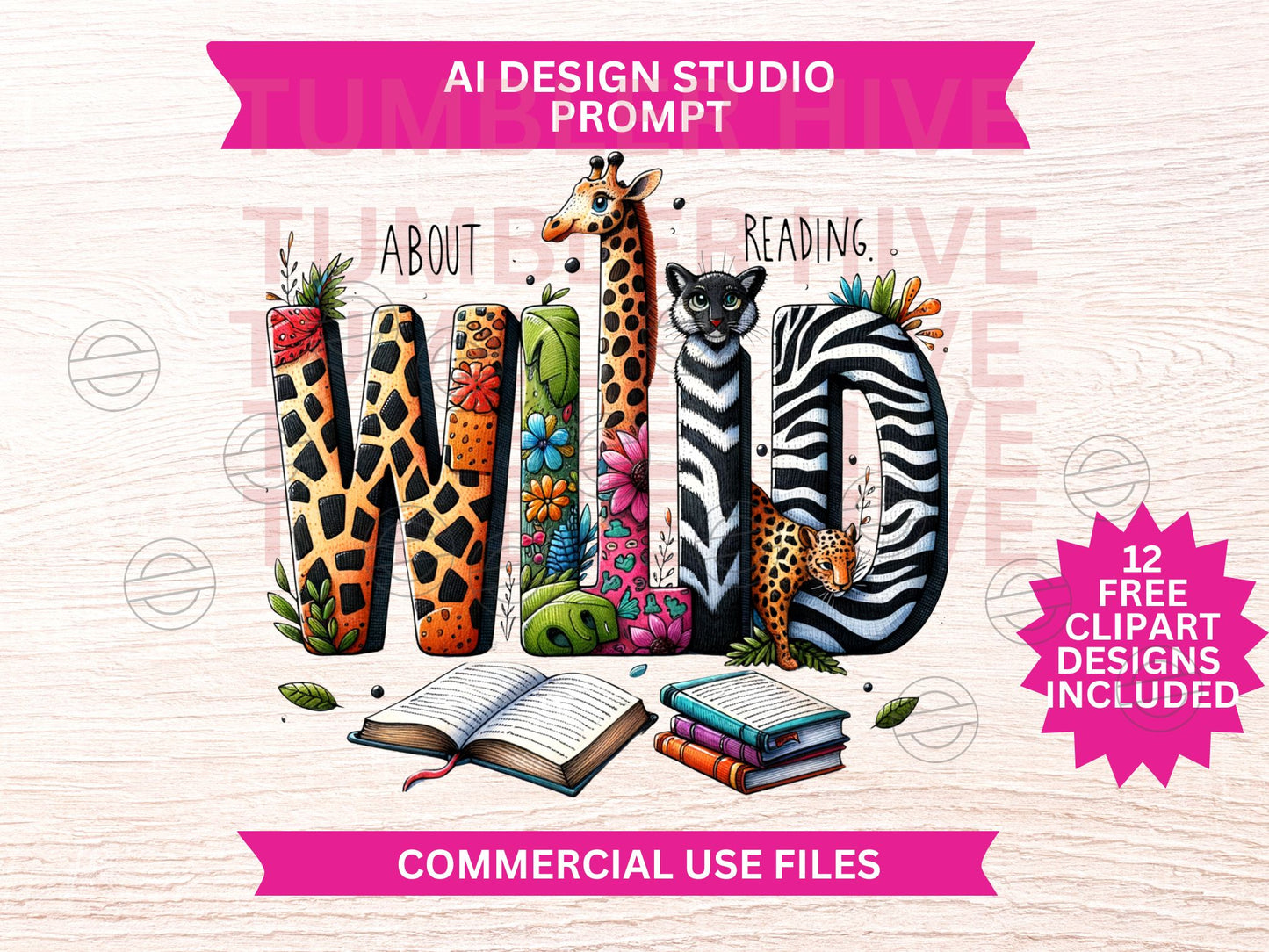Wild About Reading PNG Design File
